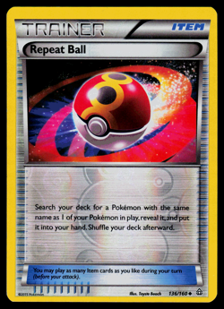 Pokemon - XY - Primal Clash Repeat Ball 136/160 Reverse Holo - NM - Image 1