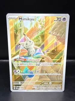Pokemon Mimikyu 075 Illustration Rare Holo Black Star Promo SVP - Image 1