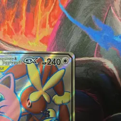 Pokemon TCG Mega Lopunny & Jigglypuff GX 225/236 Cosmic Eclipse Full Art LP - Image 5