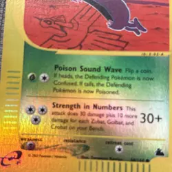 2003 Pokemon TCG - Golbat 60/144 Skyridge Reverse Holo - Image 3