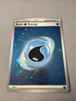 Pokemon TCG * SVE 003 WATER *BASIC ENERGY HOLO * FRESH PK - Image 2