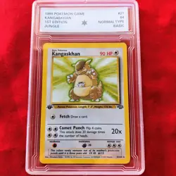 1999 Pokemon - 1st Edition Kangaskhan Non-Holo Rare Jungle 21/64 - Excellent - Image 1
