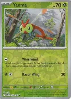 POKEMON - YANMA - 002/182 - DESTINED RIVALS - REVERSE HOLO - Image 1