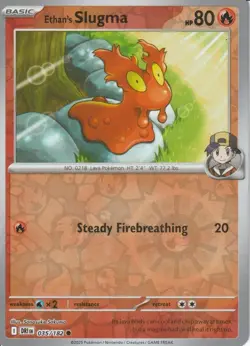 POKEMON - ETHAN'S SLUGMA - 035/182 - DESTINED RIVALS - REVERSE HOLO - Image 1