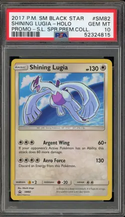 Pokemon Shining Lugia Shining Legends Super Premium Coll. Holo Promo SM82 PSA 10 - Image 1