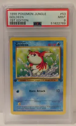 Goldeen 1999 Pokemon Jungle 1st Edition #53 PSA 9 Mint - Image 1
