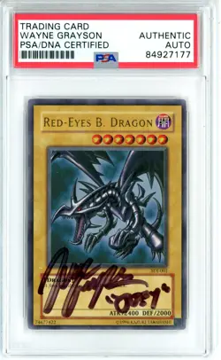 PSA Wayne Grayson Yu-Gi-Oh! Red-Eyes B. Dragon SDJ-001 Starter Deck - Image 1