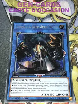 CARTE Yu Gi Oh ATTELAGE DE LA COLERE A DOUBLE TRACTION BLHR-FR048 - Image 1