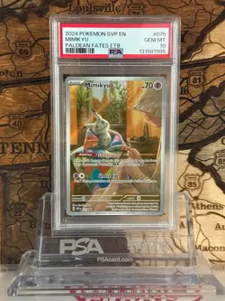 Mimikyu 075 Sv: Scarlet & Violet Promo Cards Holo PSA 10 - Image 1
