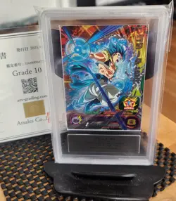ARS 10 w/cert Dragon Ball Heroes card MM3-CP13 Gogeta: BR CP Holo Japanese - Image 1