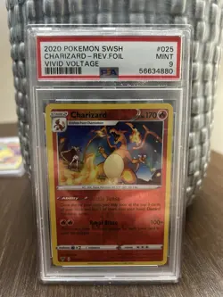 Pokemon TCG Charizard Vivid Voltage Reverse Holo Card 025/185 PSA 9 - Image 1