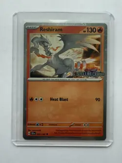 Pokemon TCG Reshiram Stellar Crown Cosmos Holo Stamped Promo Card 022/142 - Image 3