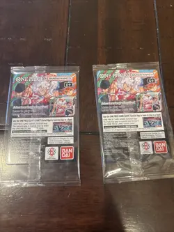 SET OF TWO! One Piece Monkey.D.Luffy College BasketballPromo Card Sealed Rutgers - Image 3
