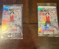 SET OF TWO! One Piece Monkey.D.Luffy College BasketballPromo Card Sealed Rutgers - Image 4