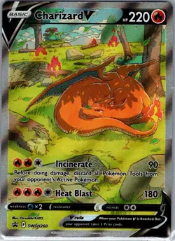 Charizard V - SWSH260 SWSH: Sword & Shield Promo Cards - Pokemon Card - NM - Image 1