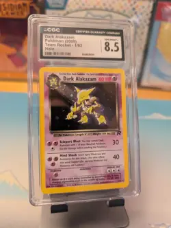 CGC 8.5 Dark Alakazam 2000 Team Rocket 1/82 Holo Pokemon Card Unlmited - Image 1