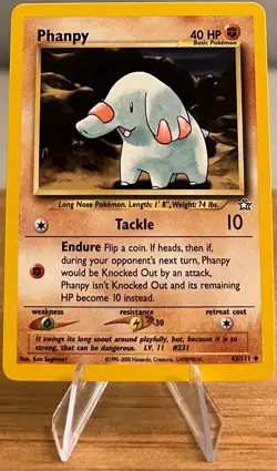 Phanpy #231 Non-Holographic Pokemon Card Near Mint - 43/111 Uncommon Neo Genesis - Image 3