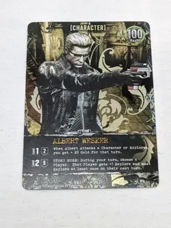 Foil Albert Wesker Character Promo Card Resident Evil Deck Building Game - Image 1