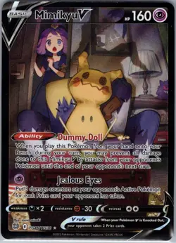 Mimikyu V TG16/TG30 SWSH09: Brilliant Stars Trainer Gallery - Pokemon Card - NM - Image 1