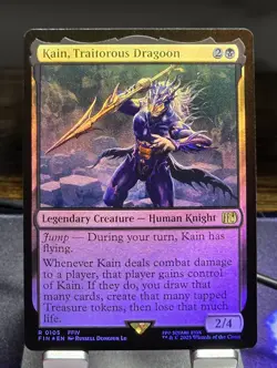 MTG - Kain, Traitorous Dragoon (0105) Rare (FOIL) - FINAL FANTASY (FIN) - Image 1