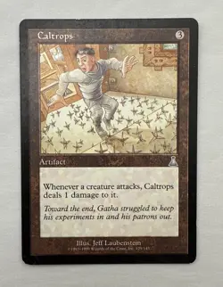 Caltrops x1 MTG Urza's Destiny 1x Magic Good Heavy Play HP - Image 1