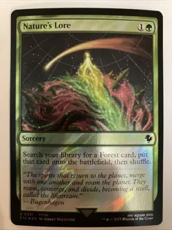 Nature's Lore Surge FOIL NM FINAL FANTASY VII FFVII Magic the Gathering MTG 0311 - Image 1