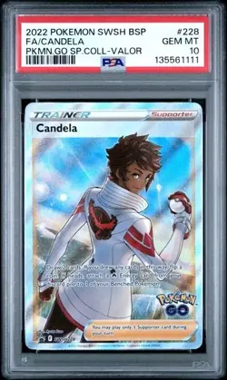 CANDELA #228 PSA 10 • 2022 Pokemon Go Black Star Promo FA Spec Coll Valor SWSH - Image 1