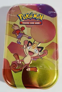 Pokemon TCG: Scarlet & Violet 151 Mini Tin (Meowth & Hitmonchan) (small dent) - Image 2