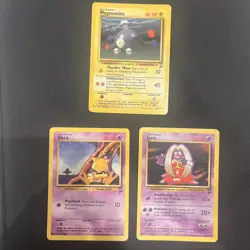 Pokemon TCG Base Set 2 WOTC 3 Card Bundle | Magnemite Jynx Abra 45 65 79 /130 - Image 1