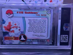 2000 TOPPS POKEMON TV ANIMATION SERIES 3 #118 GOLDEEN FOIL PSA NM-7 - Image 2