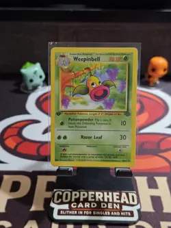 Pokemon TCG Weepinbell Jungle 1st Edition Uncommon Card 48/64 1999 - Image 1