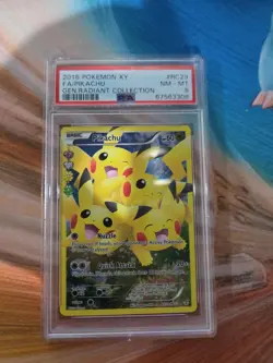 2016 POKEMON XY GENERATIONS RADIANT COLL #RC29 FULL ART/PIKACHU PSA 8 - Image 1