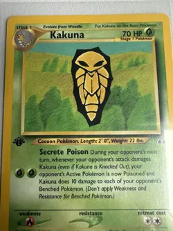 Kakuna 1st Edition 41/75 Neo Discovery WOTC Vintage Pokemon - Image 2