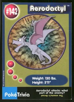 Pokemon Tcg Aerodactyl #142 Pokemon Burger King MP - Image 1
