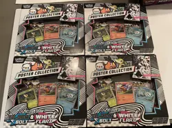 Pokemon Black Bolt And White Flare Unova Poster Collection - LOT OF 4 FREE SHIP! - Image 1