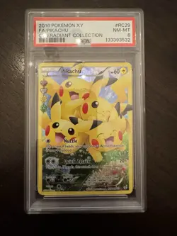 Pokemon Pikachu RC29 Radiant Collection XY Generations, PSA 8 - Image 1