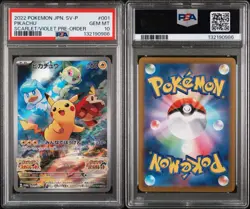 PSA 10 Pikachu 001/SV-P Pokemon SV Promo Japanese 2022 Scarlet/Violet Pre Order - Image 3