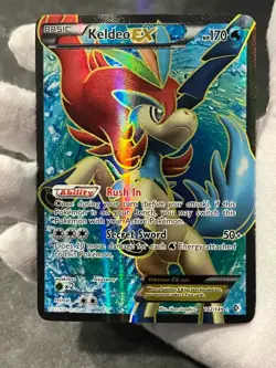 Pokemon TCG Keldeo EX 142/149 Boundaries Crossed Holo Full Art Ultra Rare HP - Image 3
