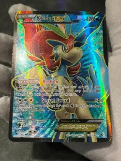 Pokemon TCG Keldeo EX 142/149 Boundaries Crossed Holo Full Art Ultra Rare HP - Image 4