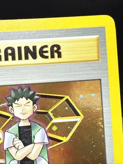 Pokemon Brock 15/132 Gym Heroes Holo Rare 2 Swirls Trainer Near Mint - Image 3