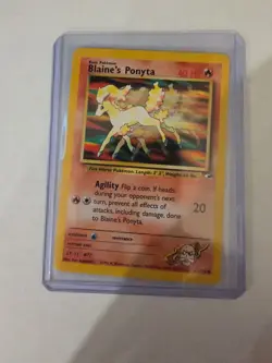 Blaine's Ponyta 63/132 Pokemon TCG Gym Heroes Unlimited LP - Image 3