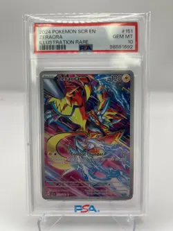 2024 POKEMON STELLAR CROWN ZERAORA SIR 151/142 PSA 10 - Image 1