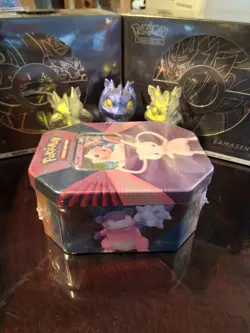 Pokemon Mew V Forces Tin ~ 4 Booster Packs - Image 3