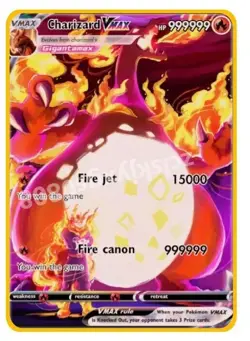 Charizard VMAX 999999point Gold Metal POKEMON Card Collectible Gift Display New - Image 1