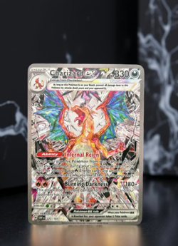 Charizard ex Gold Metal Pokemon Card Collectible Gift/Display Stainless Steel - Image 1