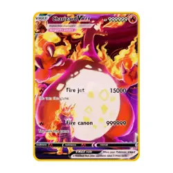 Charizard VMAX 999999point Gold Metal Pokemon Card Collectible Gift Display** - Image 1