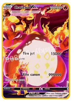 Charizard VMAX 999999point Gold Metal Pokemon Card Collectible Gift Display、 》 - Image 1