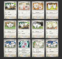 Tandemaus Maushold Pokemon Card Collection Set of 12 Deck Building NM Colorless - Image 1