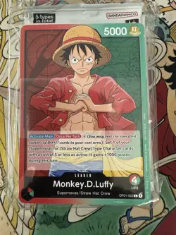 Pre-errata One Piece Card Game Monkey D. Luffy Demo Deck + Packs English - Image 1