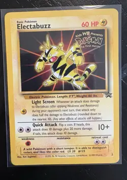 Lot Of 3 Promo Pokemon Cards Includes Mew, Igglybuff And Electabuzz - Image 3
